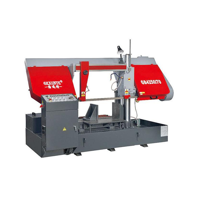 Double column and double oil cylinder horizontal metal band sawing machine